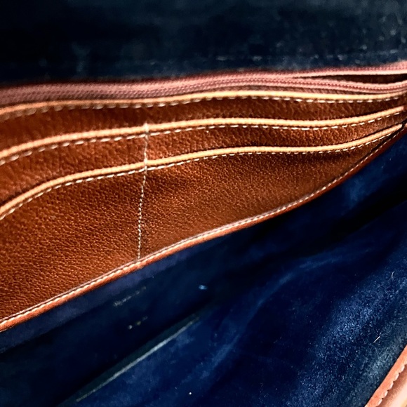 Dooney & Bourke Black Tan All Weather Pebbled Leather Crossbody Saddle Bag USA - Picture 12 of 16